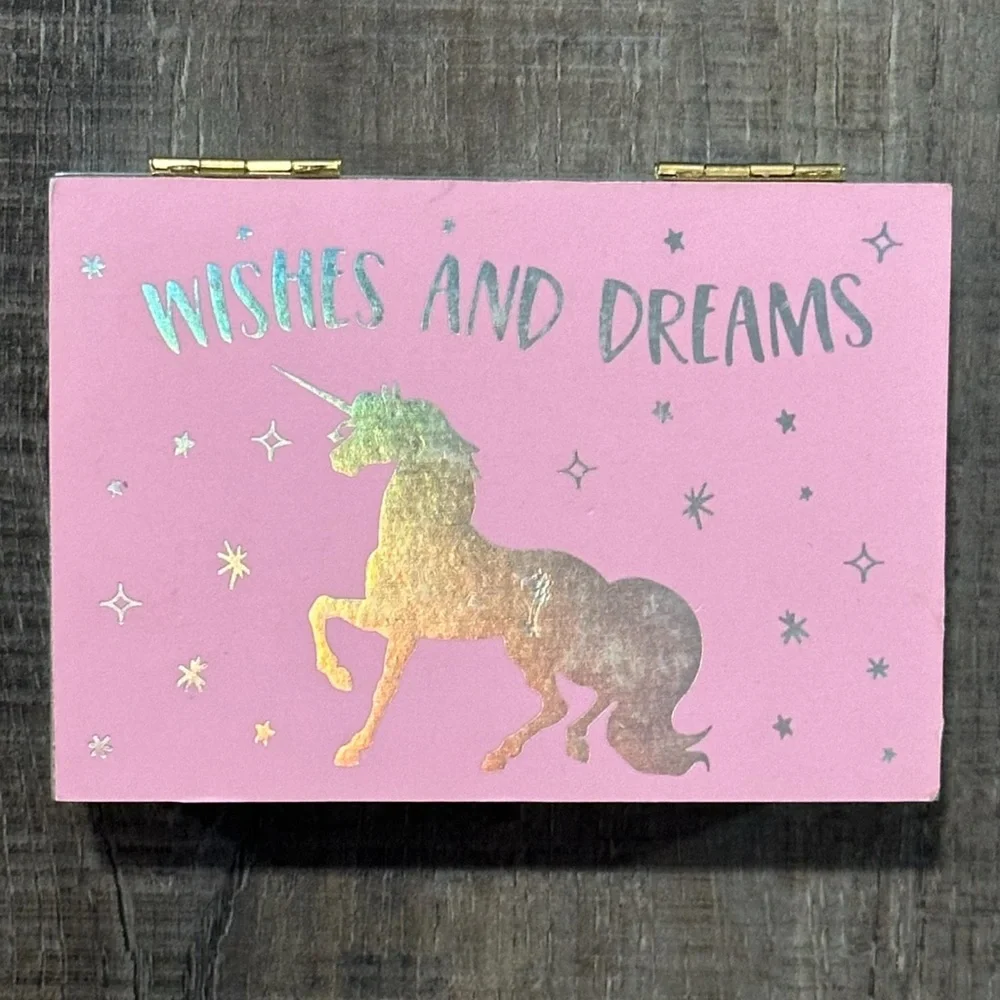New “Wishes And Dreams” Unicorn Wooden Note Box and Stationary